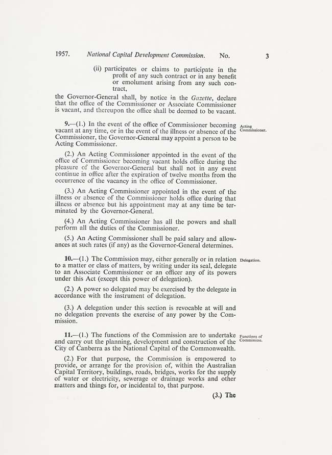 National Capital Development Commission Act 1957 (Cth), p3