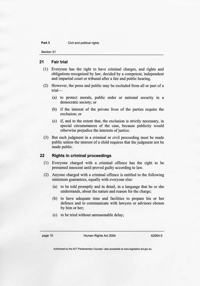 Human Rights Act 2004 (ACT), p10