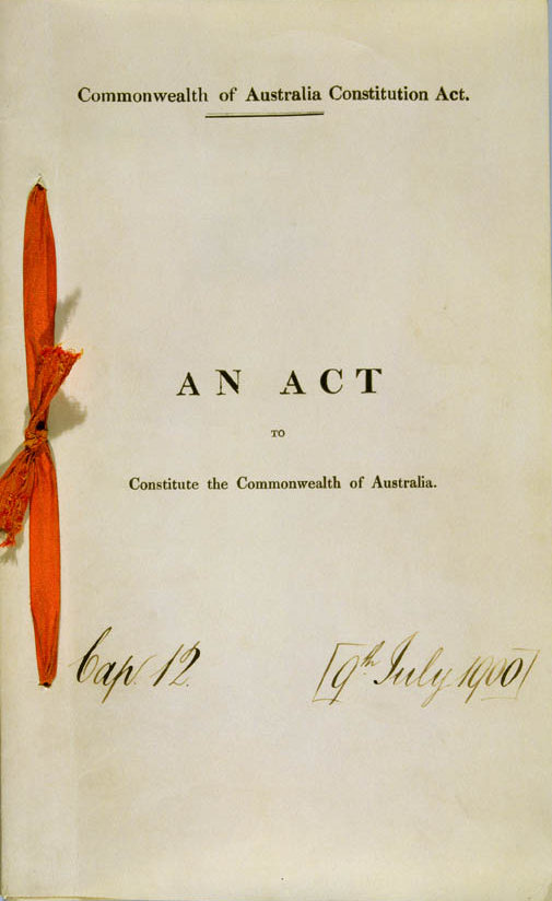 Commonwealth of Australia Constitution Act 1900 (UK), cover