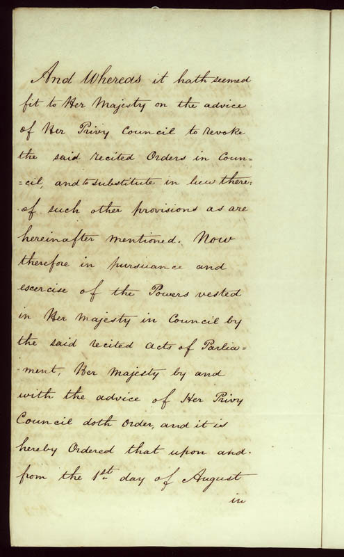 Order-in-Council ending transportation of convicts 22 May 1840 (UK), p10
