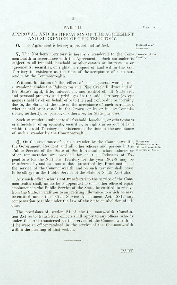 Northern Territory Surrender Act 1908 (SA), p3