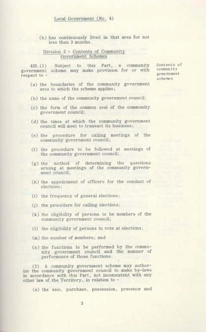 Local Government Act 1978 (NT), contents1