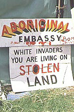 On Australia Day 1972 Aboriginal people set up a tent embassy.