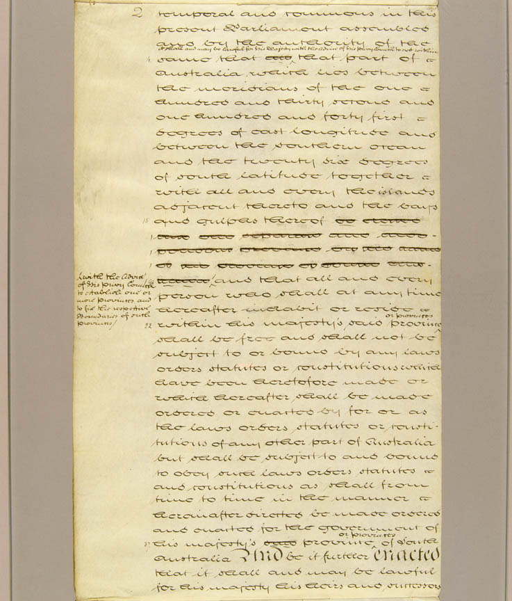 South Australia Act, or Foundation Act, of 1834 (UK), p2