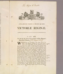 Australian Constitutions Act 1850 (UK), p661