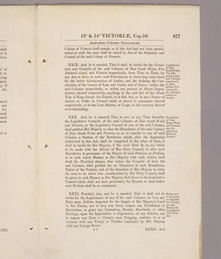 Australian Constitutions Act 1850 (UK), p677