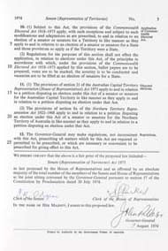 Senate (Representation of Territories) Act 1973 (Cth), p3