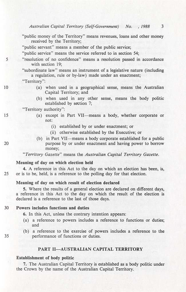 Australian Capital Territory (Self-Government) Act 1988 (Cth), p3