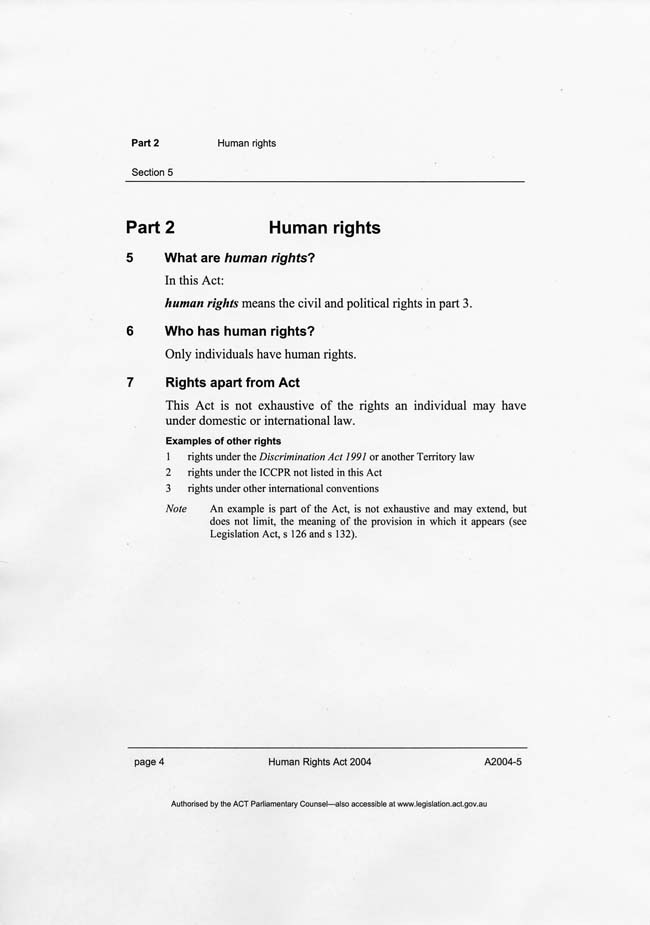 Human Rights Act 2004 (ACT), p4
