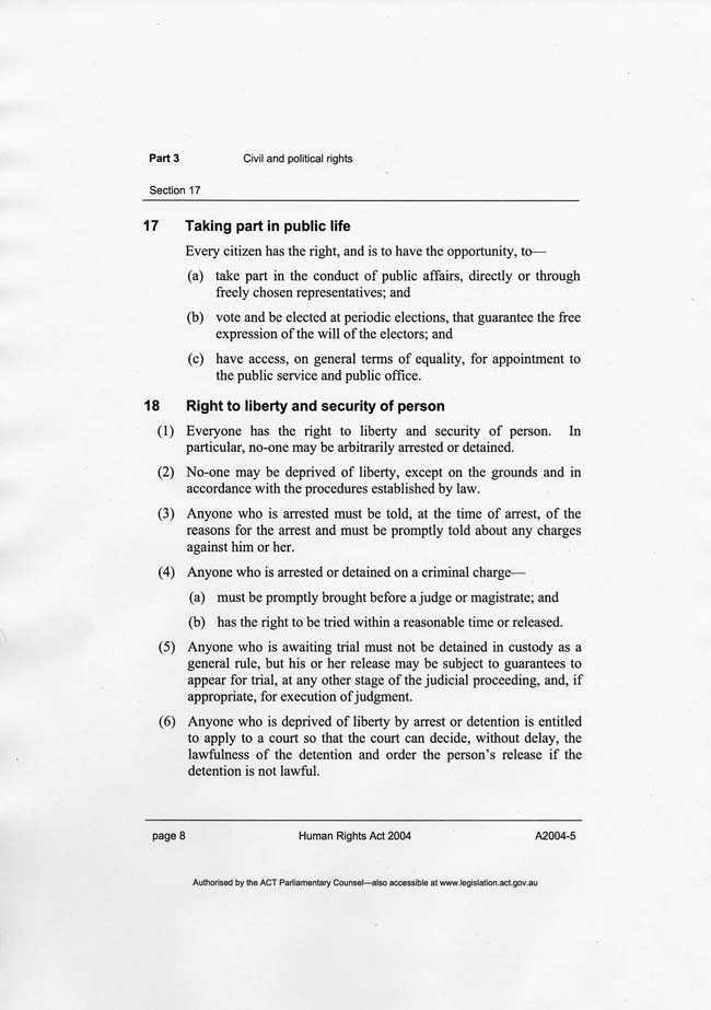 Human Rights Act 2004 (ACT), p8