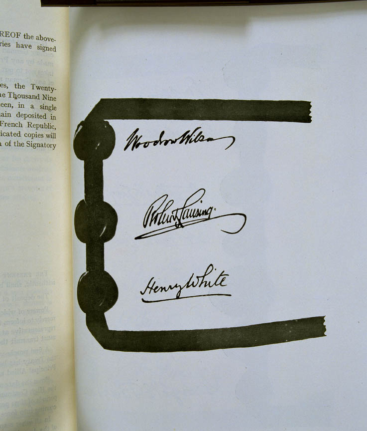 Treaty of Versailles 1919 (including Covenant of the League of Nations), signature1