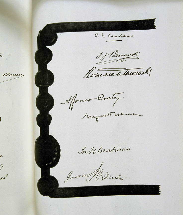 Treaty of Versailles 1919 (including Covenant of the League of Nations), signature9
