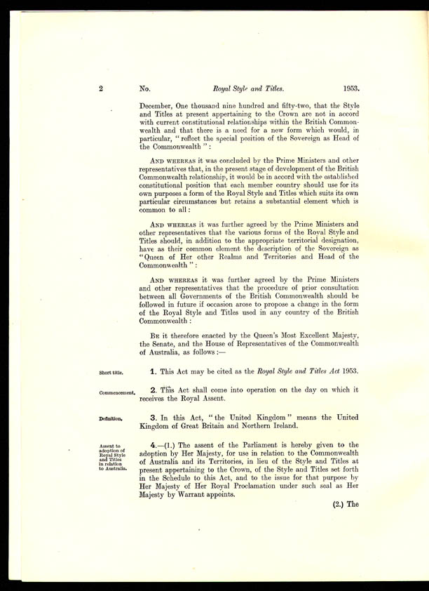 Royal Style and Titles Act 1953 (Cth), p2