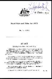 Royal Style and Titles Act 1973 (Cth), p1