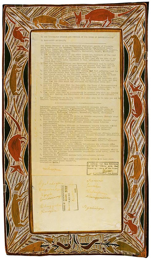 Yirrkala bark petitions 1963 (Cth), p1bark