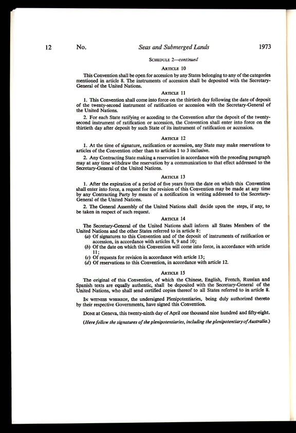 Seas and Submerged Lands Act 1973 (Cth), p12