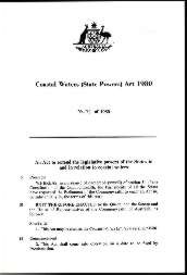 Coastal Waters (State Powers) Act 1980 (Cth), p1