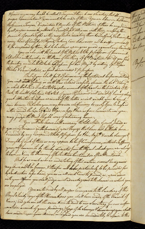 Secret Instructions to Lieutenant Cook 30 July 1768 (UK), p2