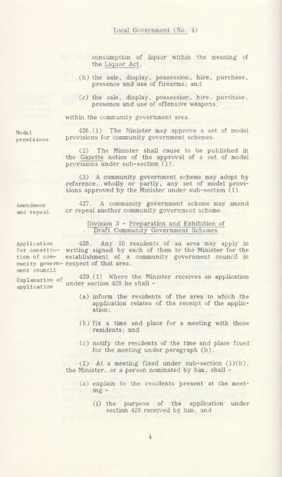 Local Government Act 1978 (NT), contents2