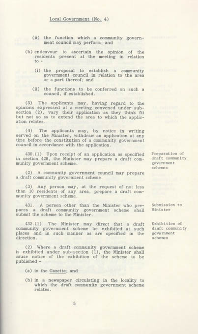 Local Government Act 1978 (NT), contents3