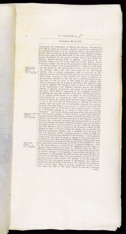 Constitution Act 1867 (Qld), p2