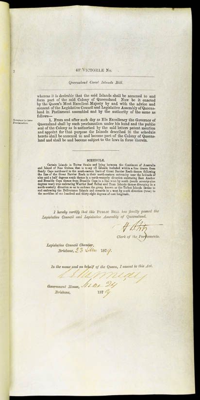 Queensland Coast Islands Act 1879 (Qld), p2