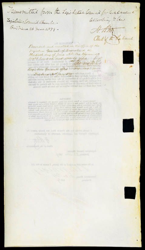 Queensland Coast Islands Act 1879 (Qld), p3