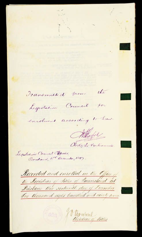 Aboriginals Protection and Restriction of the Sale of Opium Act 1897 (Qld), p9