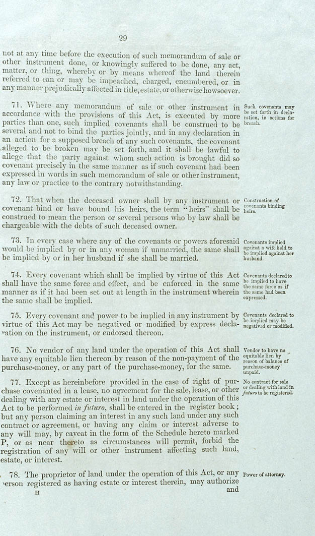 Real Property or 'Torrens Title' Act 1858 (SA), p29