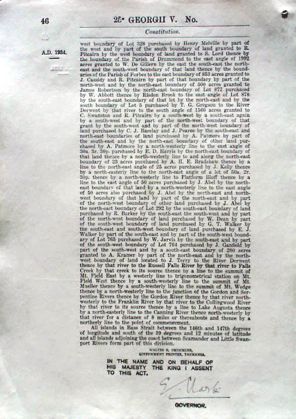 Constitution Act 1934 (Tas), p46