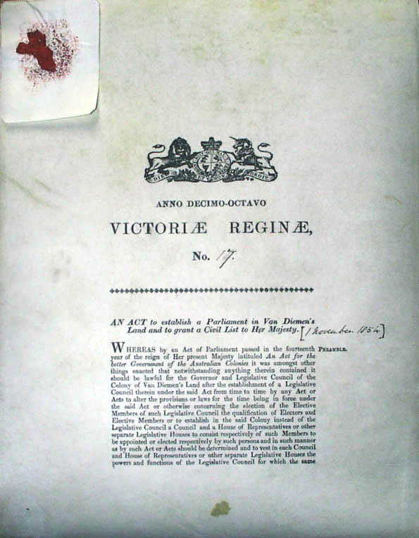 Constitution Act 1855 (Tas), p1