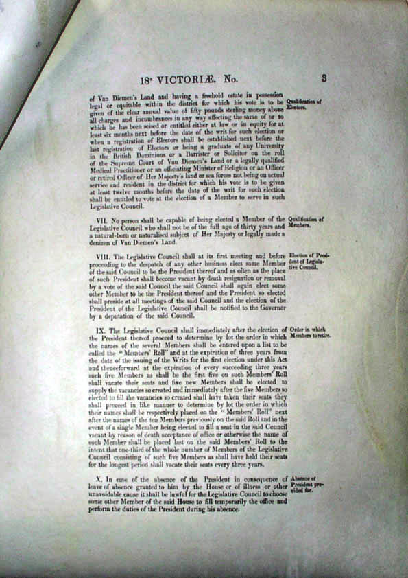 Constitution Act 1855 (Tas), p3