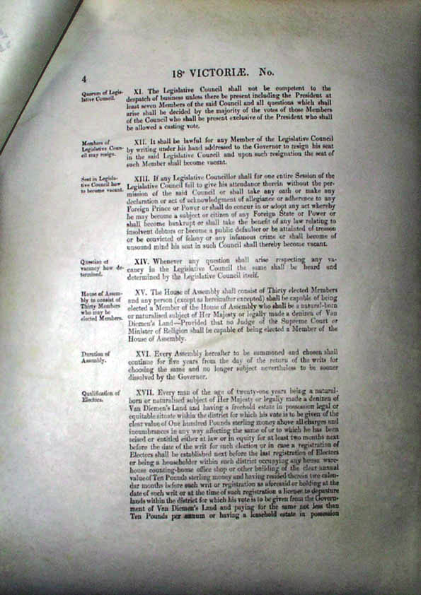 Constitution Act 1855 (Tas), p4