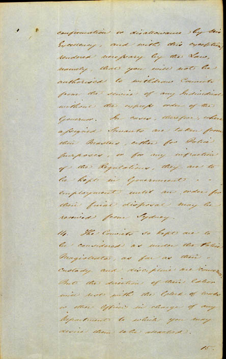 Governor La Trobe's Instructions, 11 September 1839 (NSW), p9