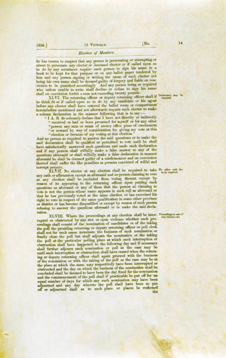 Electoral Act 1856 (Vic), p14