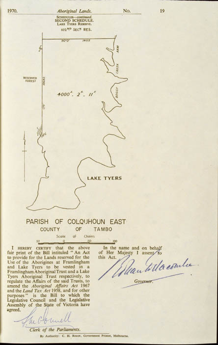 Aboriginal Lands Act 1970 (Vic), p19