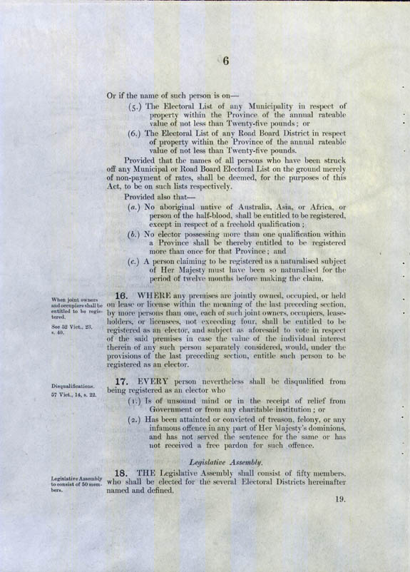Constitution Acts Amendment Act 1899 (WA), p6