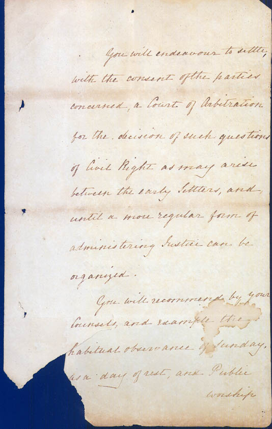 Lieutenant-Governor Stirling's Instructions 30 December 1828 (UK), p13