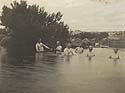 Senators bathing in the Snowy River at Dalgety. Photographer ET Luke