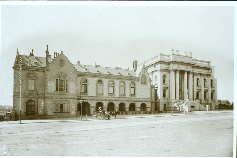 'Old and New' Parliament Houses on Adelaide's North Terrace