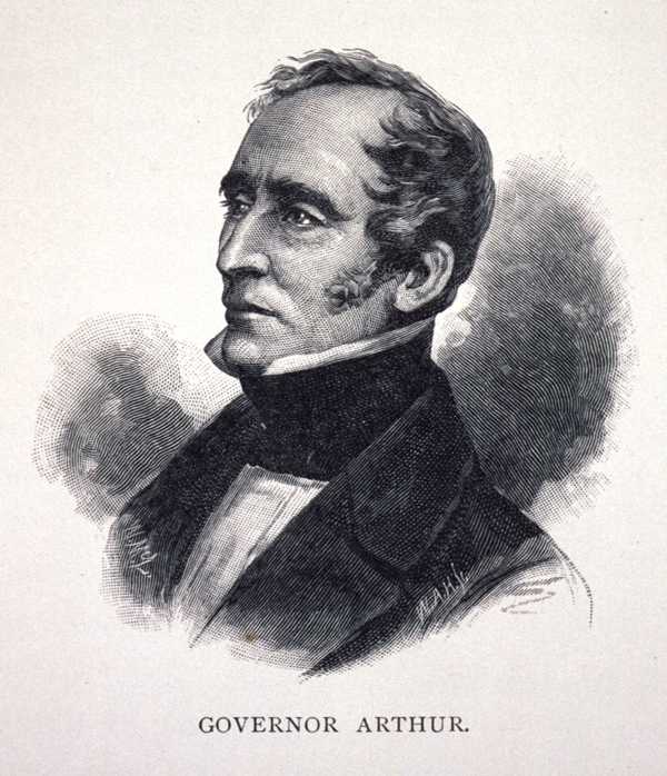 George Arthur was appointed Lieutenant-Governor of Van Diemen's Land